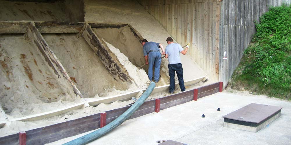 Schießstand aussaugen